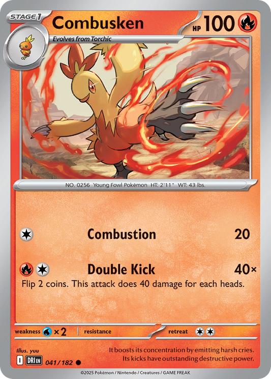 Combusken (Stage 1 Pokémon) (DRI-041/182) (Common)