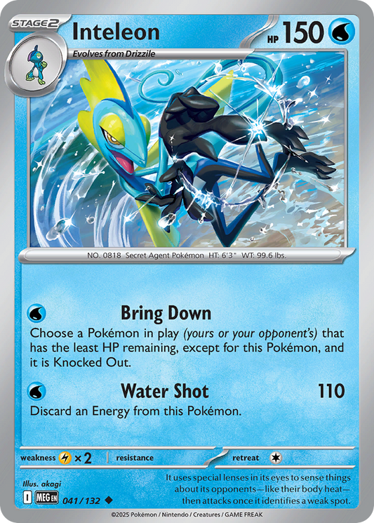 Inteleon (Stage 2 Pokémon) (MEG-041/132) (Uncommon)