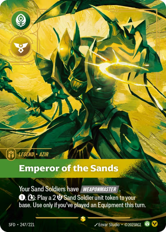 Azir Emperor of the Sands (Legend) (SFD-247/221) (Showcase)