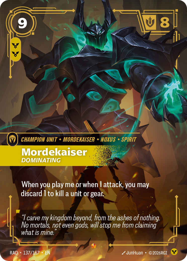 Mordekaiser, Dominating (Unit) (RAD-137/167) (Epic)