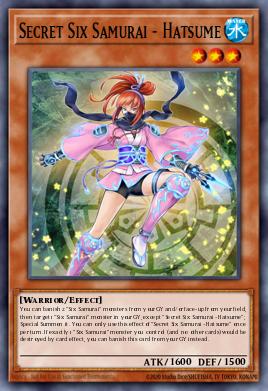 Secret Six Samurai - Hatsume (MONSTER) (RA03-EN016) (SR/UR/SE/UL/PS/CR/QCSE)