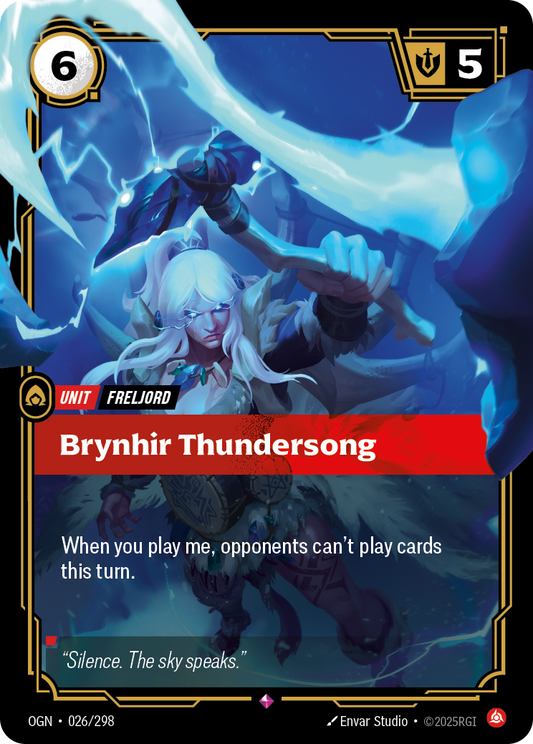 Brynhir Thundersong (Unit) (OGN-026/298) (Rare)