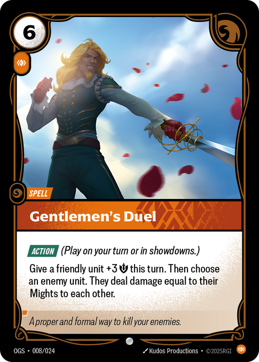 Gentlemen's Duel (Spell) (OGS-008/024) (Common)