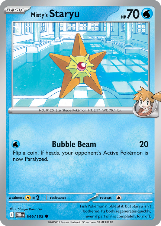 Misty's Staryu (Basic Pokémon) (DRI-046/182) (Common)