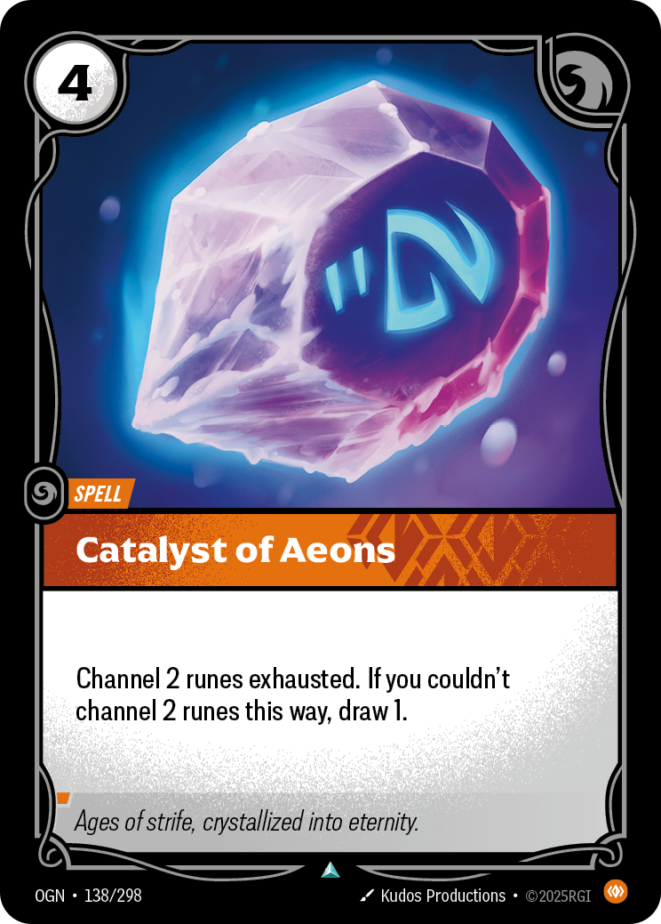 Catalyst of Aeons (Spell) (OGN-138/298) (Uncommon)