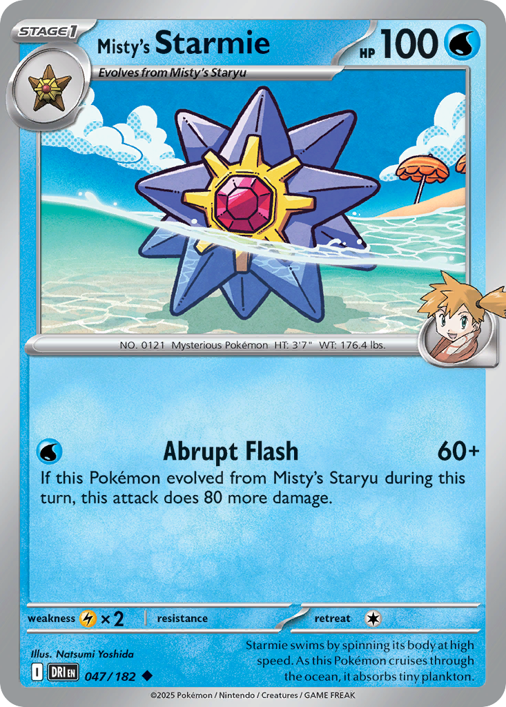Misty's Starmie (Stage 1 Pokémon) (DRI-047/182) (Uncommon)