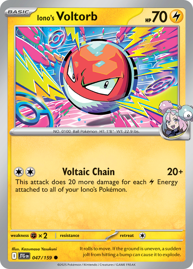 Iono's Voltorb (Basic Pokémon) (JTG-047/159) (Common)