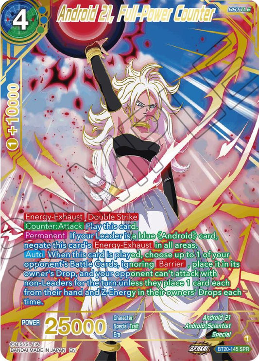 Android 21, Full Power Counter (BT20-145) (SPR)