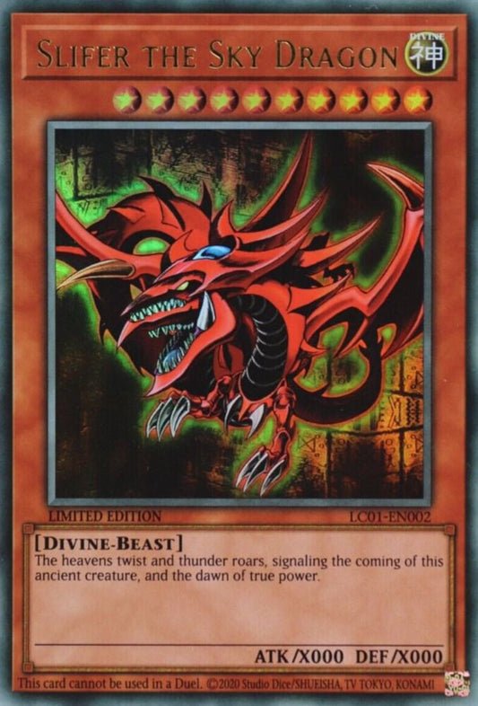 Slifer The Sky Dragon (Monster) (LC01-EN002) (25th Anniversary Edition) Legendary Collection (Limited Edition)