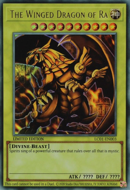 The Winged Dragon Of Ra (Monster) (LC01-EN003) (25th Anniversary Edition) Legendary Collection (Limited Edition)