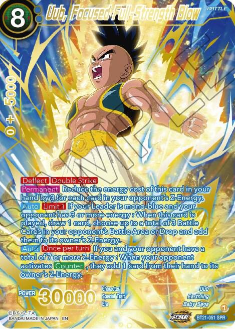 Uub, Focused Full-Strength Blow (BT21-051) (SPR)