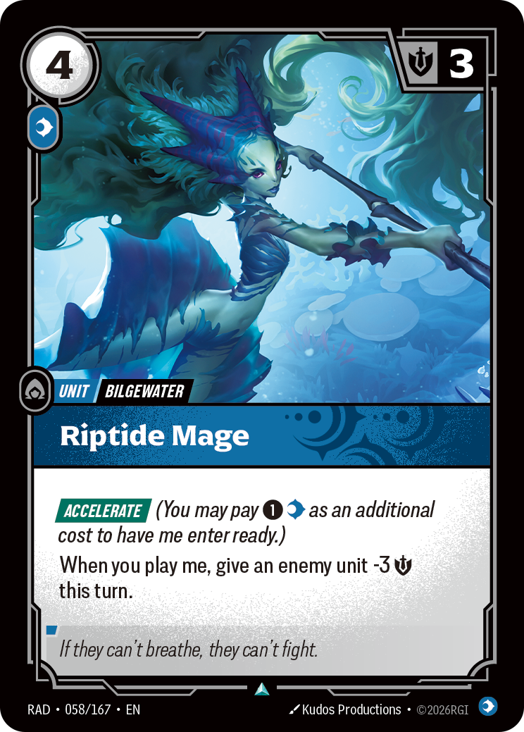 Riptide Mage (Unit) (RAD-058/167) (Uncommon)