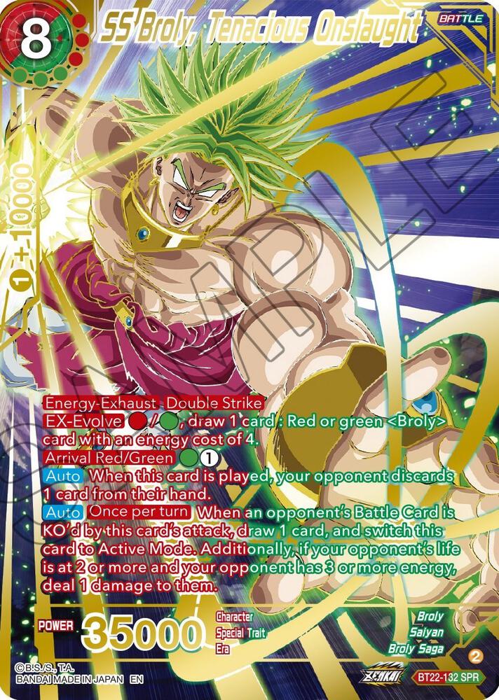 SS Broly, Tenacious Onslaught (BT22-132) (SPR)