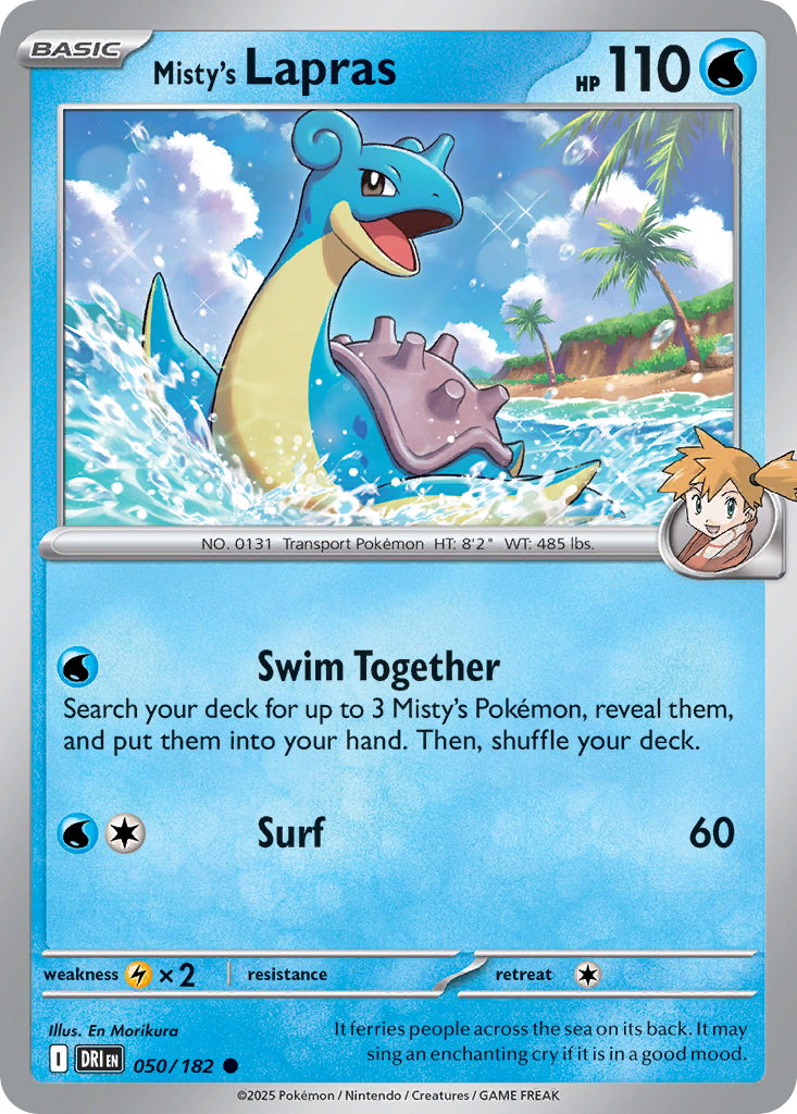 Misty's Lapras (Basic Pokémon) (DRI-050/182) (Common)