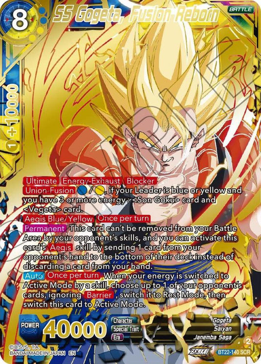 SS Gogeta, Fusion Reborn (BT22-140) (SCR)