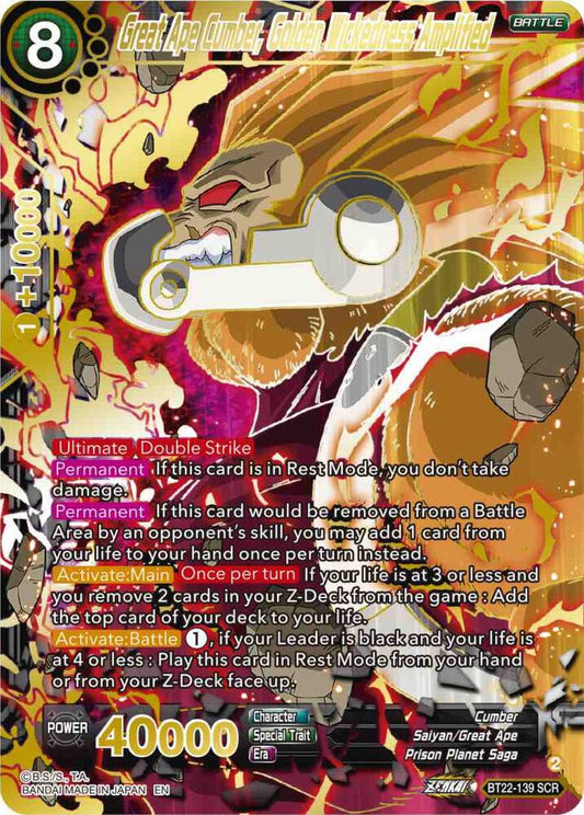 Great Ape Cumber, Golden Wickedness Amplified (BT22-139) (SCR)