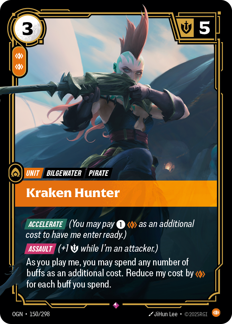 Kraken Hunter (Unit) (OGN-150/298) (Rare)