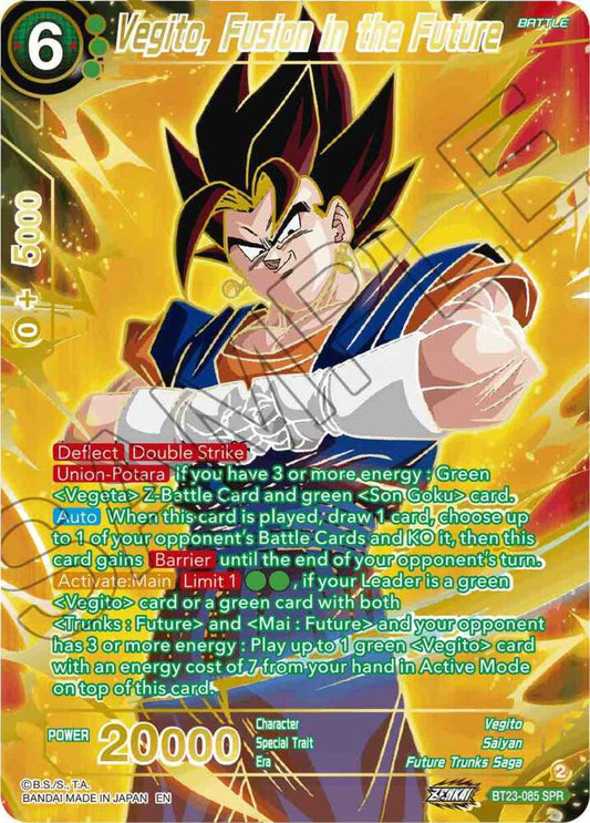 Vegito, Fusion in the Future (BT23-085) (SPR)