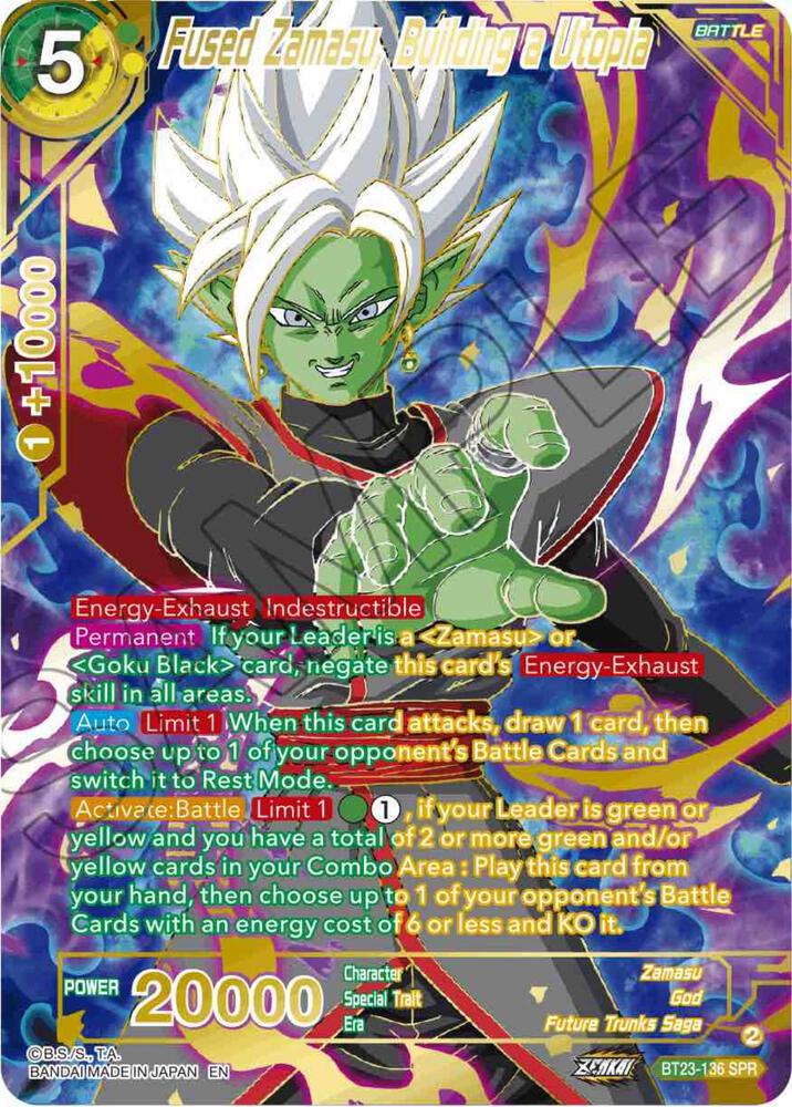 Fused Zamasu, Building a Utopia (BT23-136) (SPR)