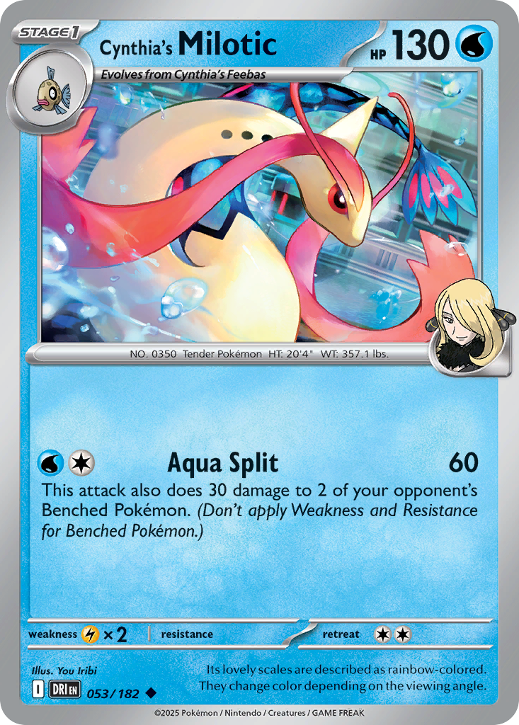 Cynthia's Milotic (Stage 1 Pokémon) (DRI-053/182) (Uncommon)