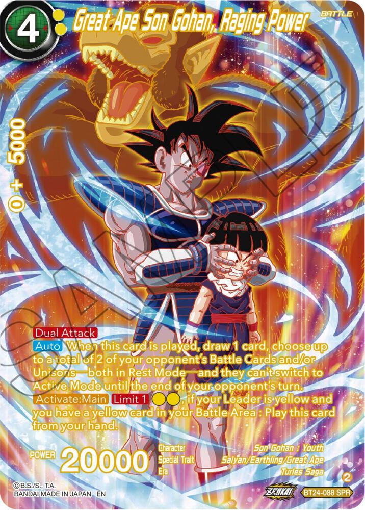 Great Ape Son Gohan, Raging Power (BT24-088) (SPR)