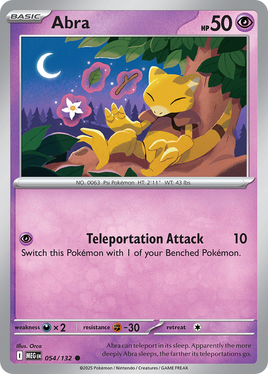 Abra (Basic Pokémon) (MEG-054/132) (Common)