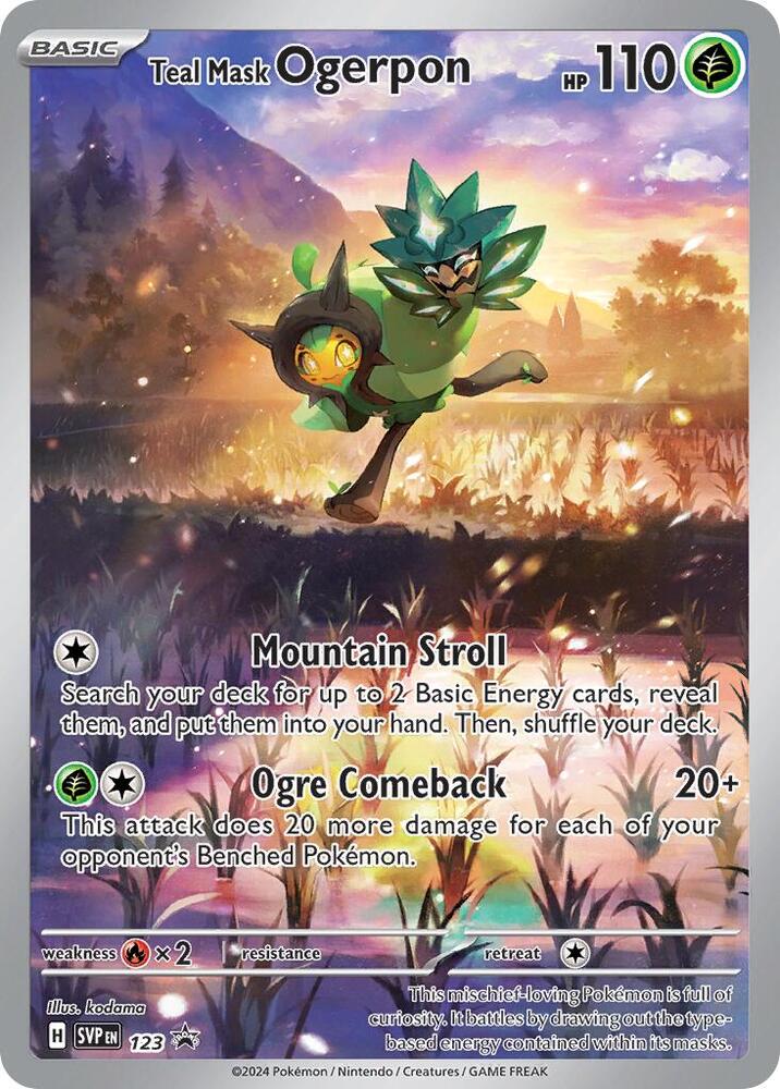 Teal Mask Ogerpon 123 (SVP) (Black Star Promo)