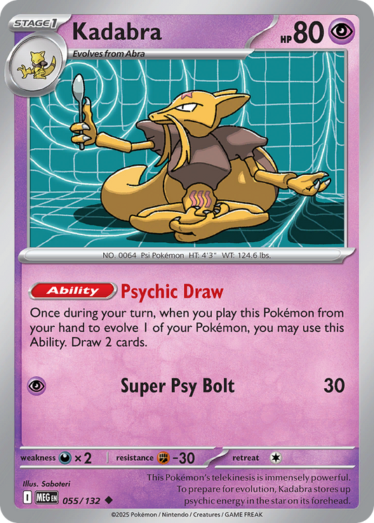 Kadabra (Stage 1 Pokémon) (MEG-055/132) (Uncommon)