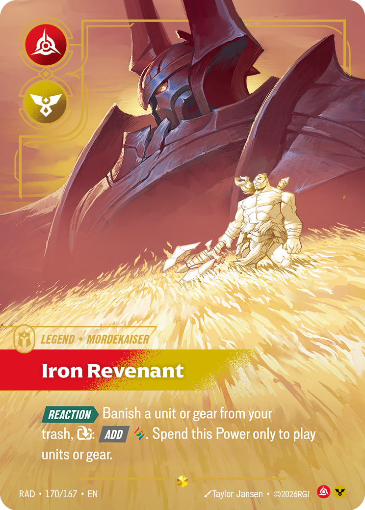 Iron Revenant (Legend) (RAD-170/167) (Showcase) (Alternate Art - Overnumbered)