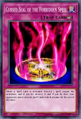 Cursed Seal of the Forbidden Spell (TRAP) (RA03-EN076) (SR/UR/SE/UL/PS/CR/QCSE)
