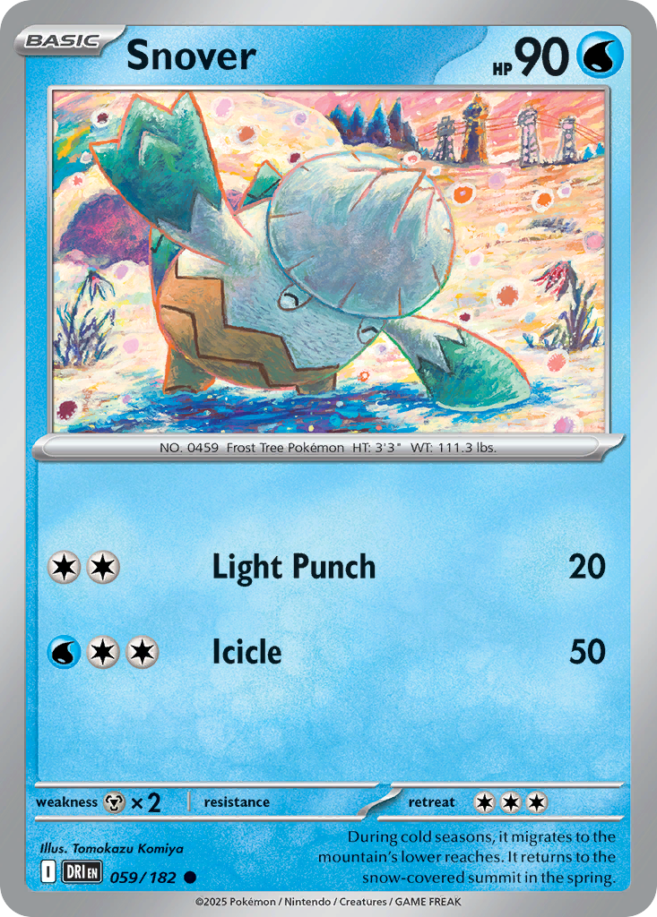 Snover (Basic Pokémon) (DRI-059/182) (Common)