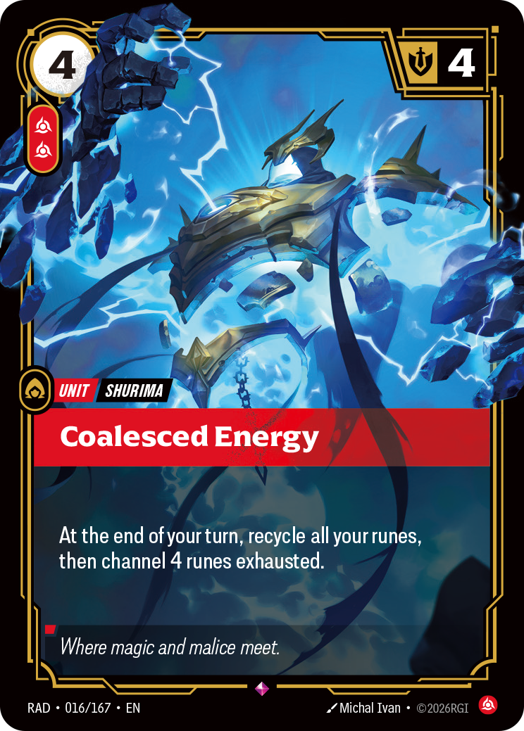 Coalesced Energy (Unit) (RAD-016/167) (Rare)