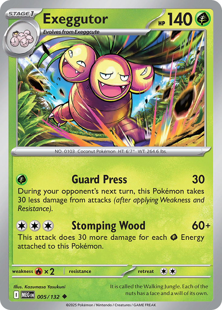 Exeggutor (Stage 1 Pokémon) (MEG-005/132) (Uncommon)