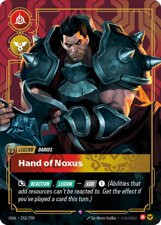 Hand of Noxus (Legend) (OGN-253/298) (Rare)