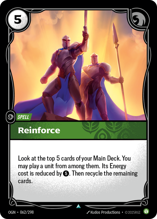 Reinforce (Spell) (OGN-062/298) (Uncommon)