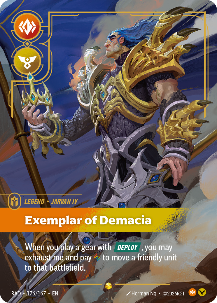 Exemplar of Demacia (Legend) (RAD-176/167) (Showcase) (Alternate Art - Overnumbered)