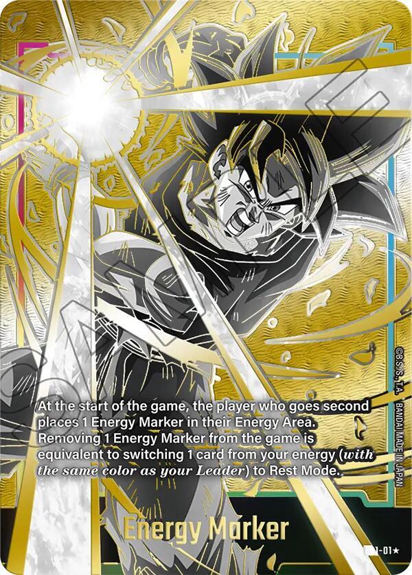 Son Goku (Energy Marker) (E01-01) (Gold) (Alternate Art)
