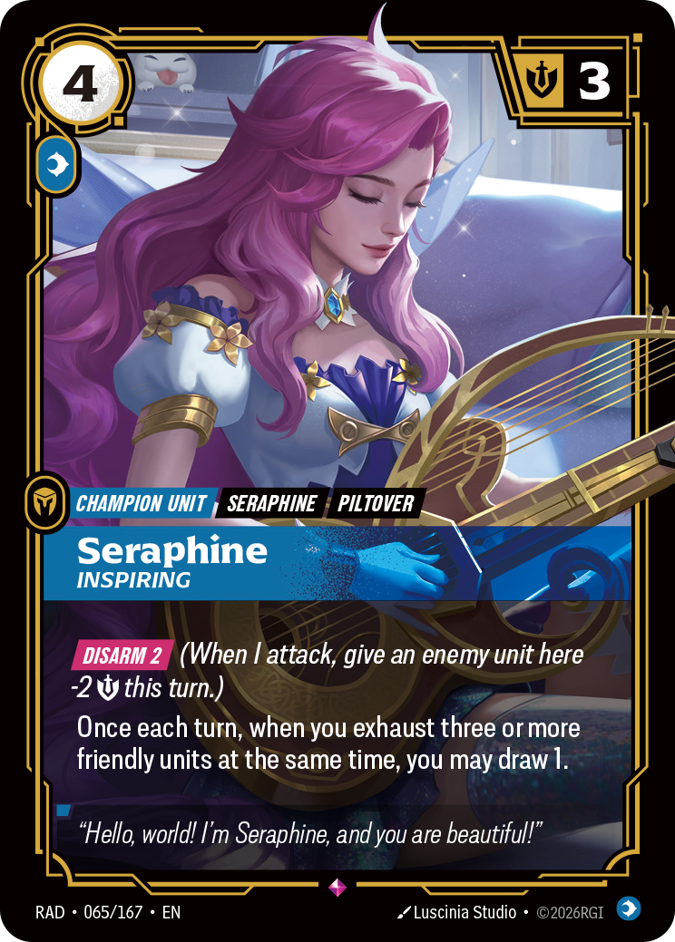 Seraphine, Inspiring (Unit) (RAD-065/167) (Rare)