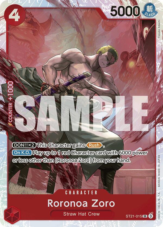 Roronoa Zoro (Character) (ST21-015) (SR)