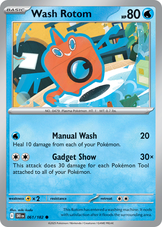 Wash Rotom (Basic Pokémon) (DRI-061/182) (Common)