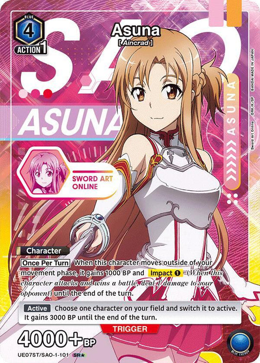 Asuna (Character) (UE07ST/SAO-1-101) (SR*) (Alternate Art)