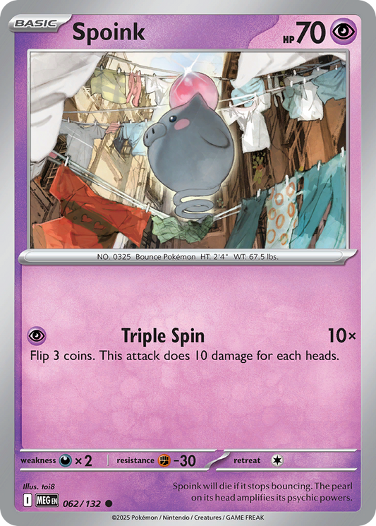 Spoink (Basic Pokémon) (MEG-062/132) (Common)