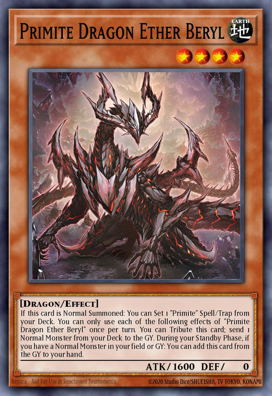 Primite Dragon Ether Beryl (MONSTER) (RA05-EN033) (SR/UR/SE/UL/PS/CR/STAR)