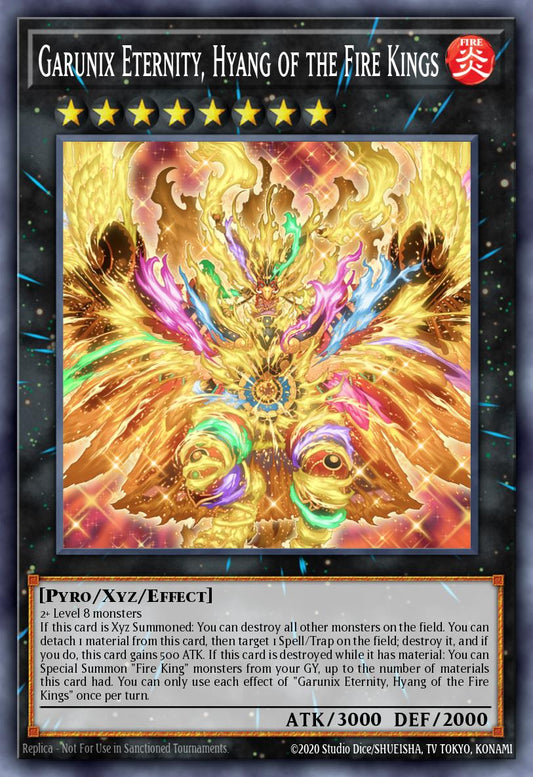 Garunix Eternity, Hyang of the Fire Kings (MONSTER) (RA05-EN052)