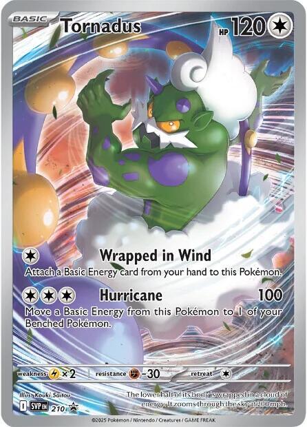 Tornadus 210 (SVP) (Black Star Promo)