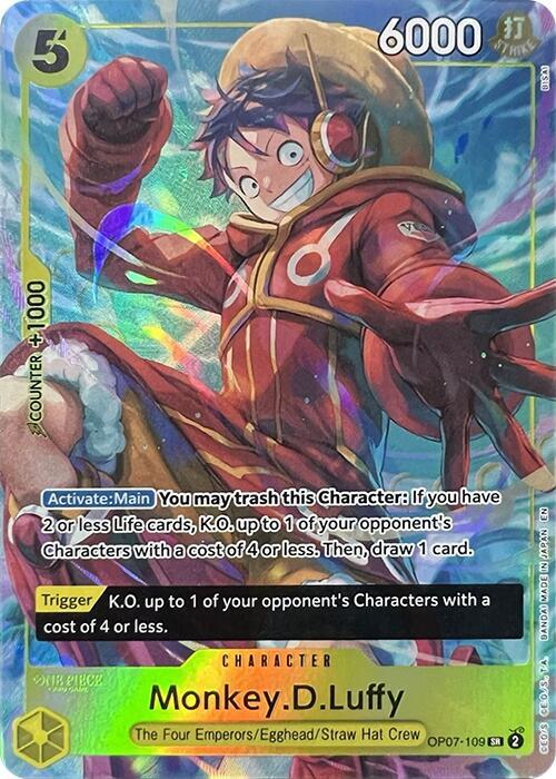 Monkey D Luffy (Character) (OP07-109) (SR) (Alternate Art) (Promo)