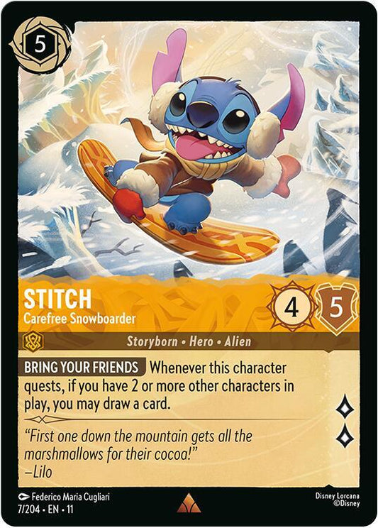 Stitch - Carefree Snowboarder (Storyborn - Hero - Alien)(7/204 EN 11) (R)