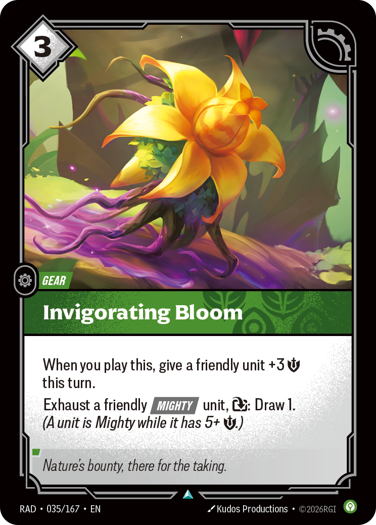 Invigorating Bloom (Gear) (RAD-035/167) (Uncommon)