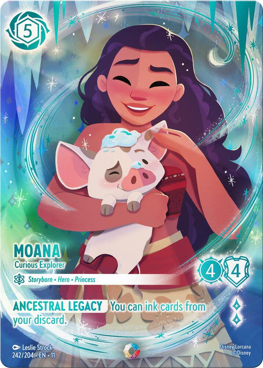 Moana - Curious Explorer (Dreamborn - Hero - Princess)(242/204 EN 11) (Iconic*) (Alternate Art)
