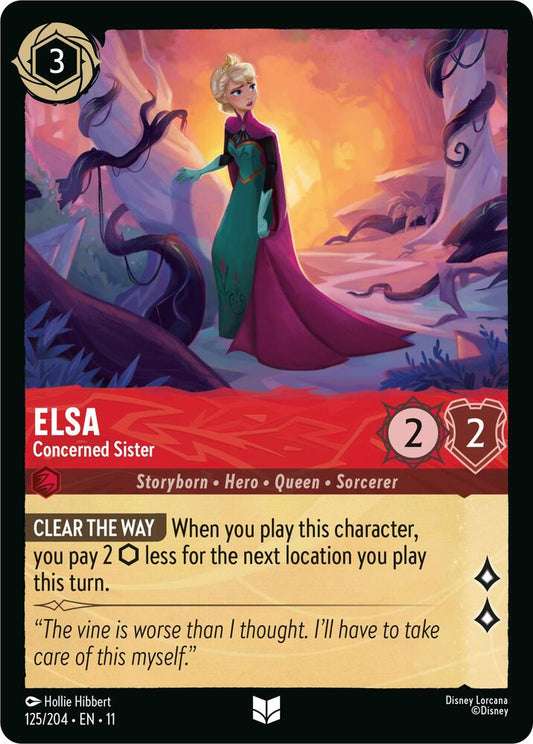 Elsa - Concerned Sister (Storyborn - Hero - Queen - Sorcerer)(125/204 EN 11) (U)